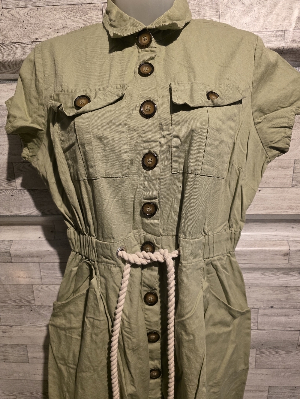 Live 4 Truth Olive Utility Dress